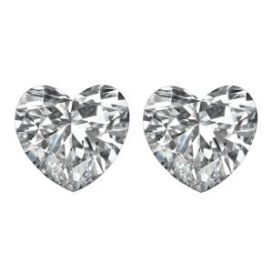 Loose Heart Diamond Brilliant Cut Side Stones by Ava Diamonds