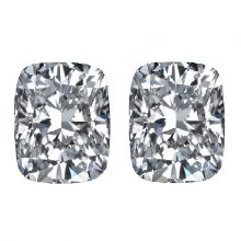 Elongated Cushion Cut Diamond Side Stones by Ava Diamonds