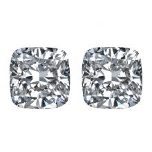 Square Cushion Cut Diamond Side Stones by Ava Diamonds