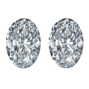 Oval Diamond Cuts Side Stones by Ava Diamonds
