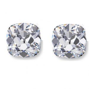 Antique Cushion Cut Diamond Side Stones - Ava Diamonds