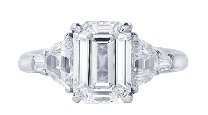 five stone diamond engagement ring