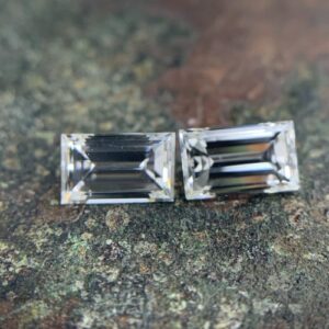 baguette cut diamond matching pairs and side stones