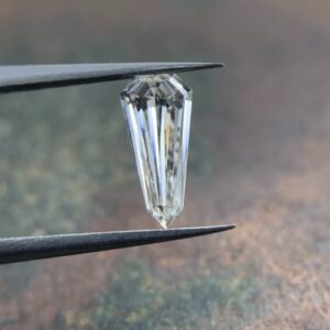 loose elongated shield shaped diamond
