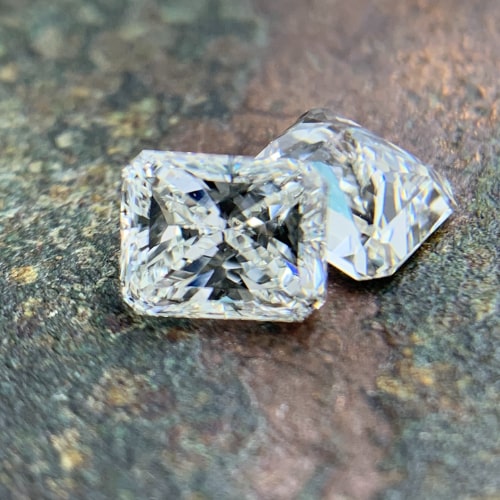 rectangular radiant cut diamond side stones