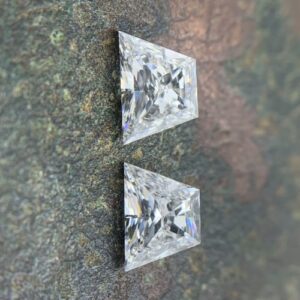 trapezoid brilliant cut side stone matching pairs