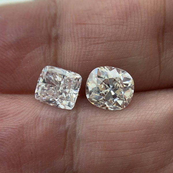 old mine vs cushion cut diamond